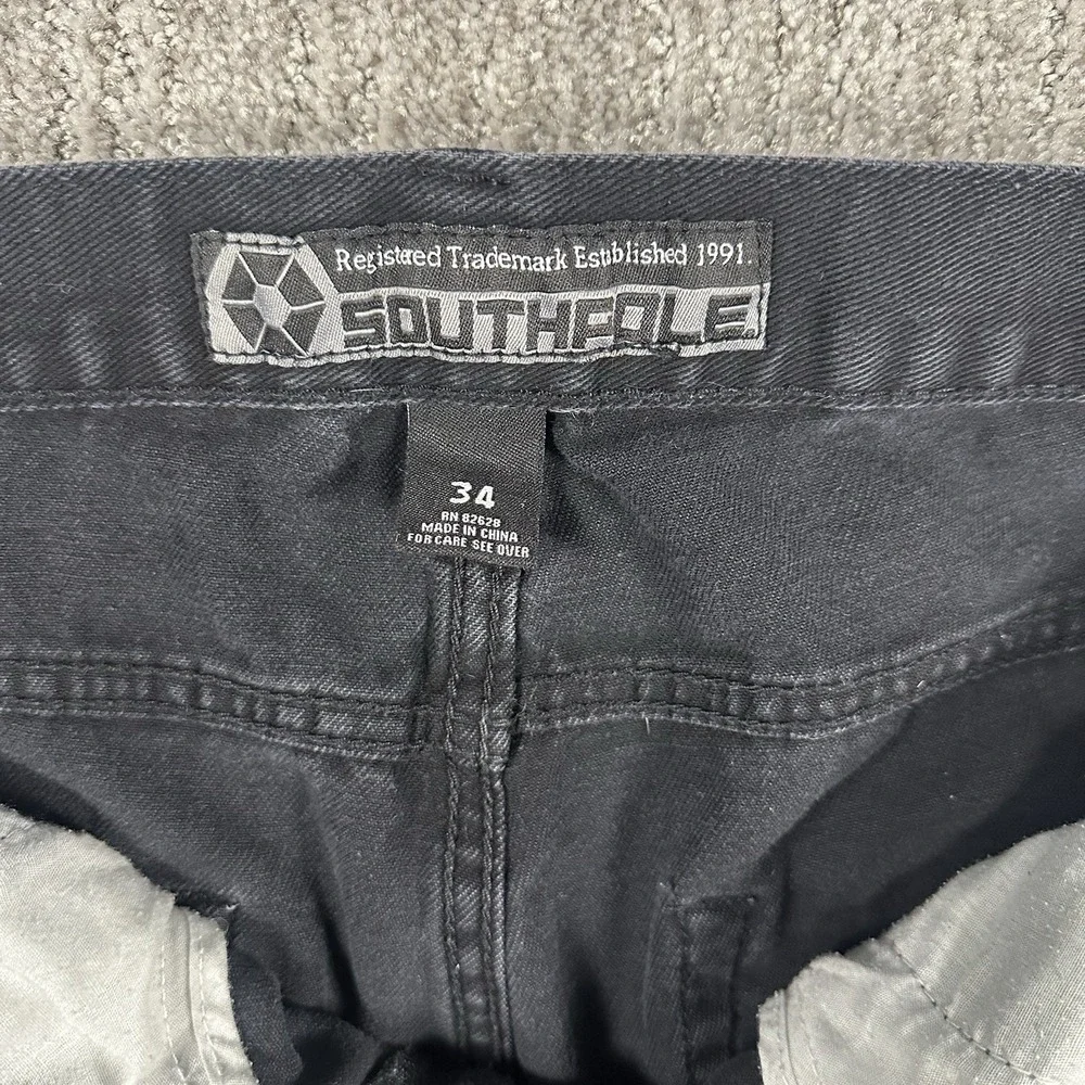 Vintage Y2K Southpole‎ Black Jeans Men's 34 (Fits 34x32) Baggy Skater